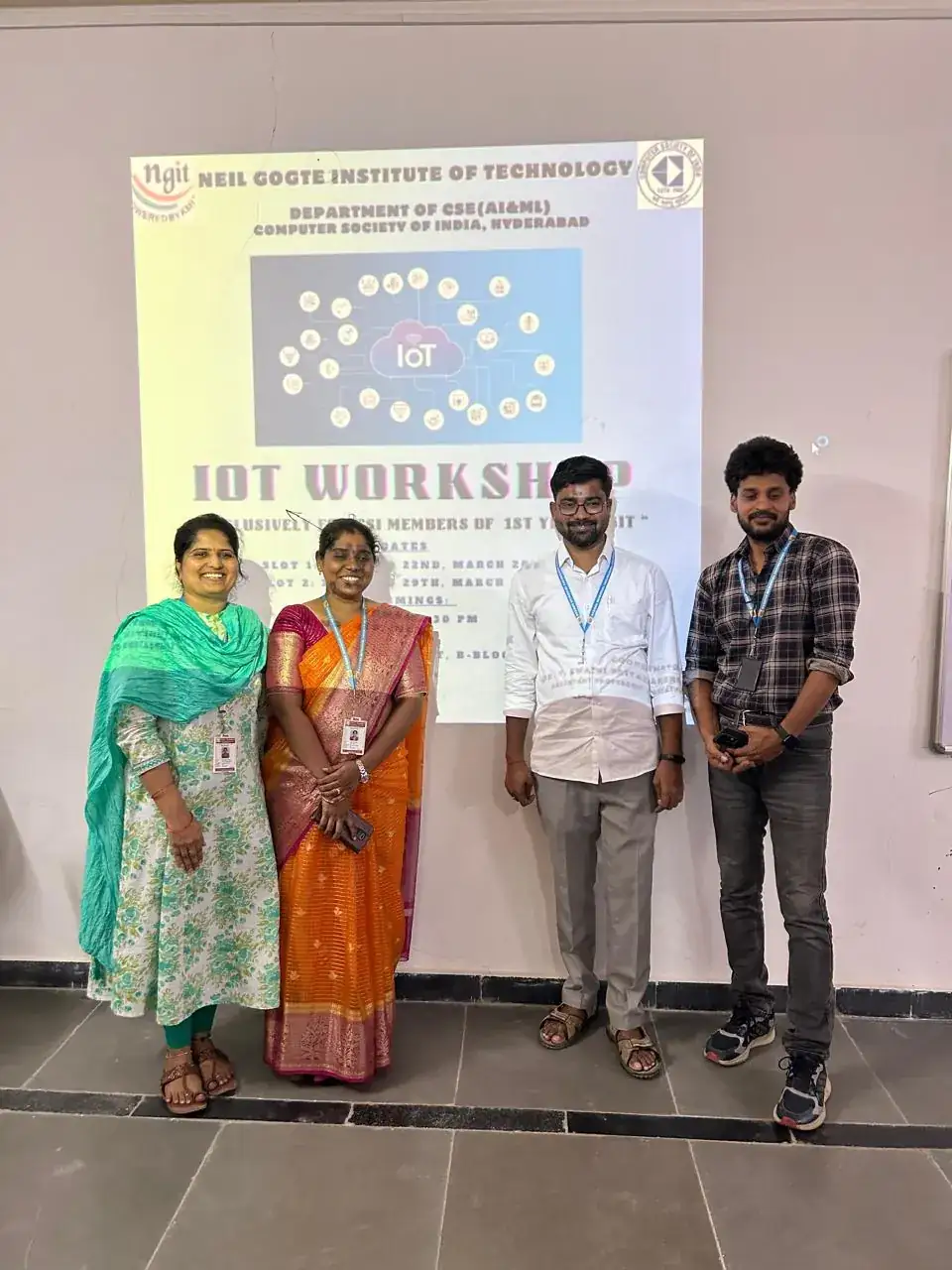 Participation and collaboration at the NGIT IoT workshop session.