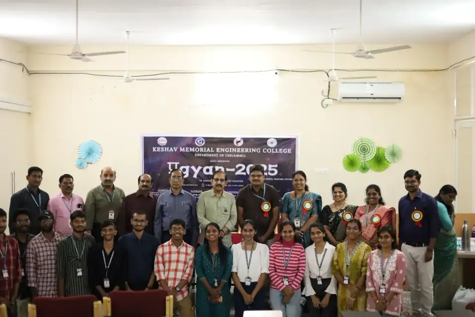 Faculty and students together at the Ugyan-2025 academic celebration.